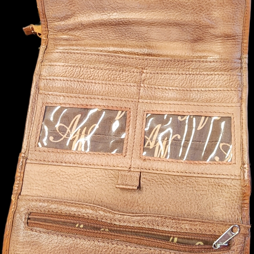 American West Tooled Genuine Leather Western Shoulder/Crossbody Saddlebag - Picture 7 of 10